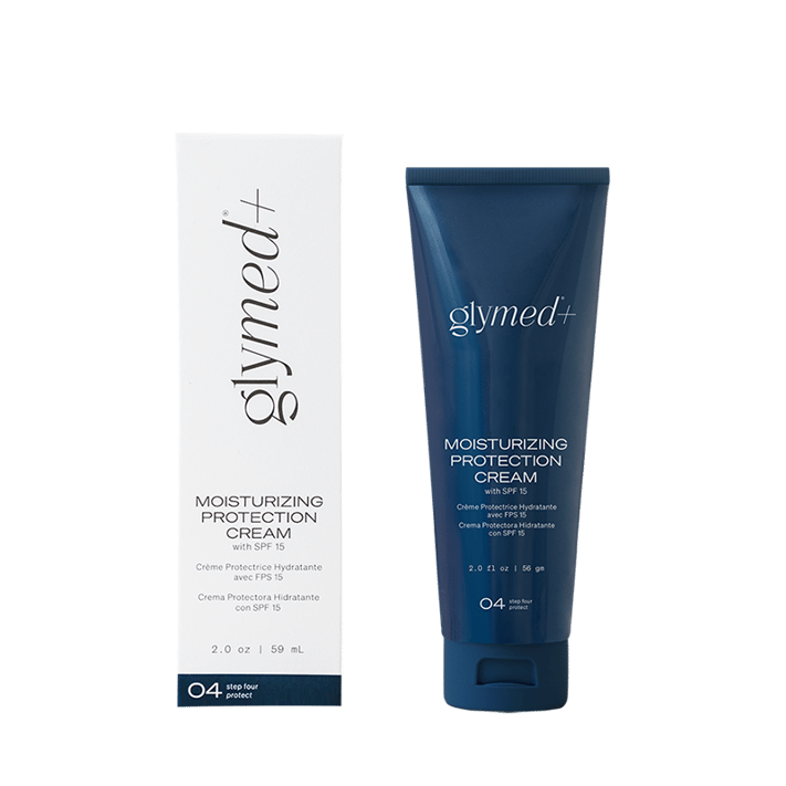 GlyMed+ Moisturizing Protection Cream with SPF 15 tube and packaging